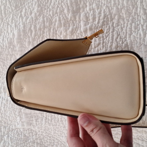 Tory Burch handbag purse crossbody shoulder ivory cream beige - Picture 7 of 15